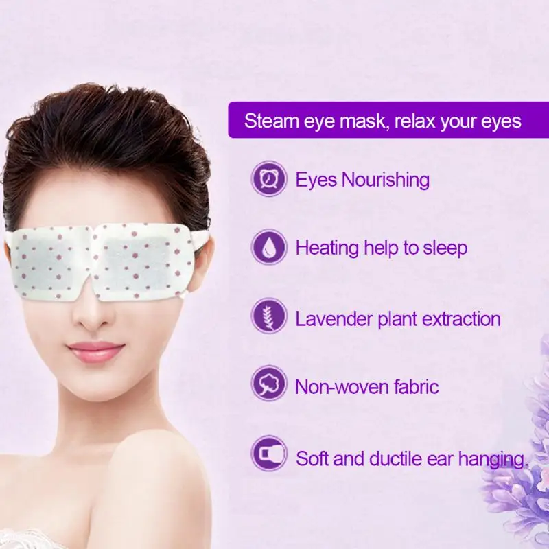 Buy 5PCs Steam Eyeshade Lavender Essential Oil Eye