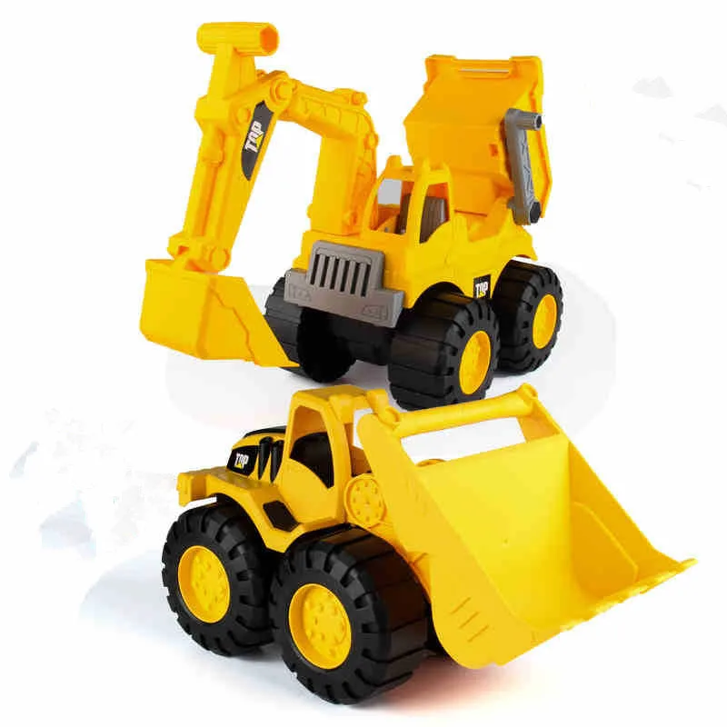 

Excavator Bulldozer Loader Diecast Construction Vehicle Engineering Car Truck Model Toy Boy Gift Educational Beach Tool Toy Car