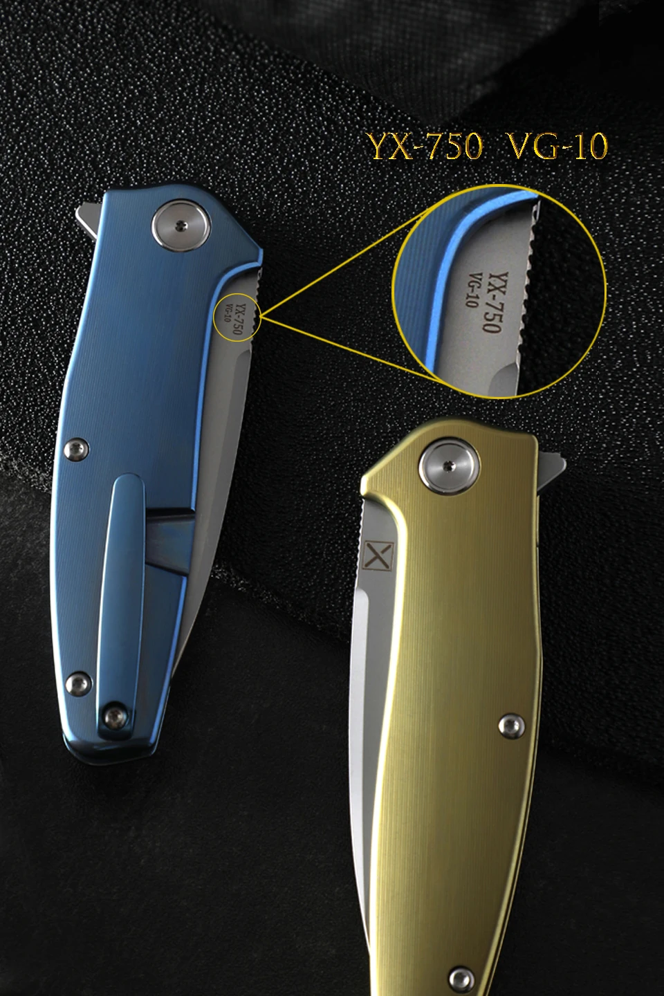 Нож Yon Xanadu VG-10 лезвие керамический подшипник тактические карманные ножи TC4 титановая ручка Открытый инструмент для кемпинга и охоты резак EDC
