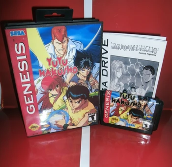 

Yu Yu Hakusho - Makyou Toitsusen US Cover with box and manual For Sega Megadrive Genesis Video Game Console 16 bit MD card