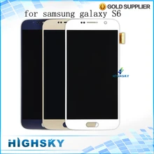 1 piece free shipping+tracking code for Samsung Galaxy s6 lcd G920 G9200 display screen with touch digitizer free tool new test
