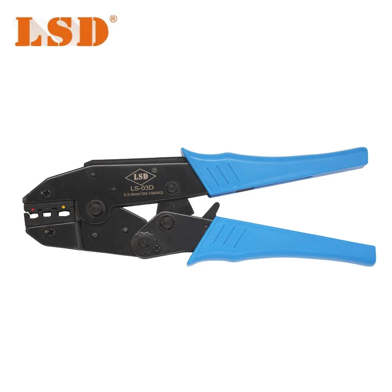 

High Quality Cable Crimping Pliers LS-03D for 0.5-6mm2 AWG20-10 crimping Hand Tools crimper