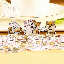 40 pçs criativo bonito kawaii auto-feito doca ii cão animal scrapbooking adesivos/adesivo decorativo/diy artesanato álbuns de fotos