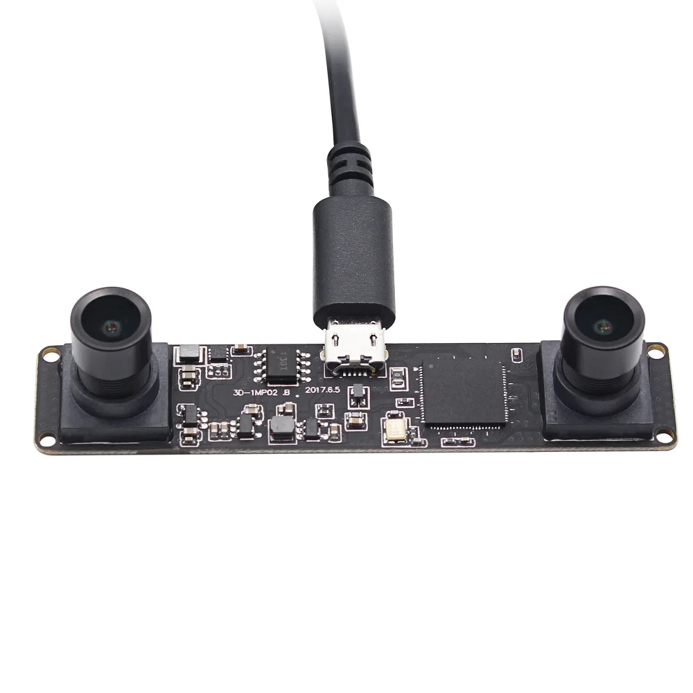 Синхронизация 3D USB 2,0 MJPEG 60fps 1.3MP UVC мини-веб-камера с двумя объективами стерео usb плата модуля камеры для Android Windows Linux
