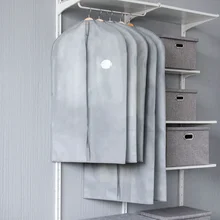 Шкаф прозрачный пылезащитный чехол для одежды Нетканая одежда висячая сумка для одежды для подвесного костюма пылезащитный чехол для платья LF215