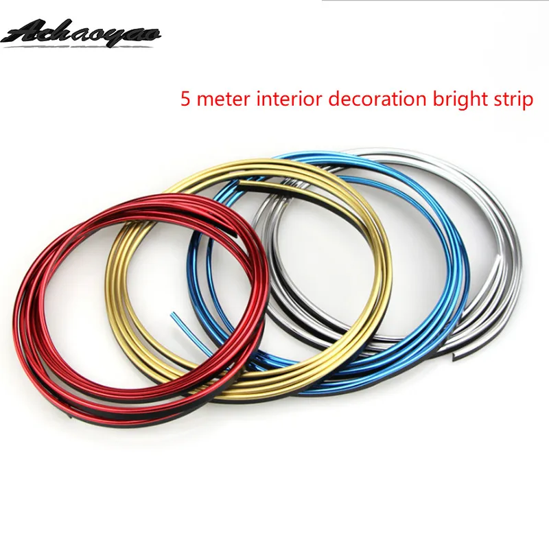 

Car Styling Interior Decoration Strips Moulding Trim Dashboard Door Edge Universal For Cars Auto Accessories In Car-styling 5M