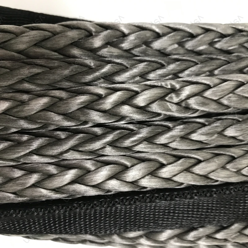 شحن مجاني 10.5 ملليمتر × 25 متر حبل ونش الاصطناعية 12000LBS uhmwpe الاصطناعية خط كابل سحب حبل ونش السحب الانتعاش الطرق الوعرة