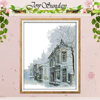 

Winter morning painting counted Cross Stitch 11CT 14CT Cross Stitch Set Wholesale DIY Cross-stitch Kit Embroidery Needlework