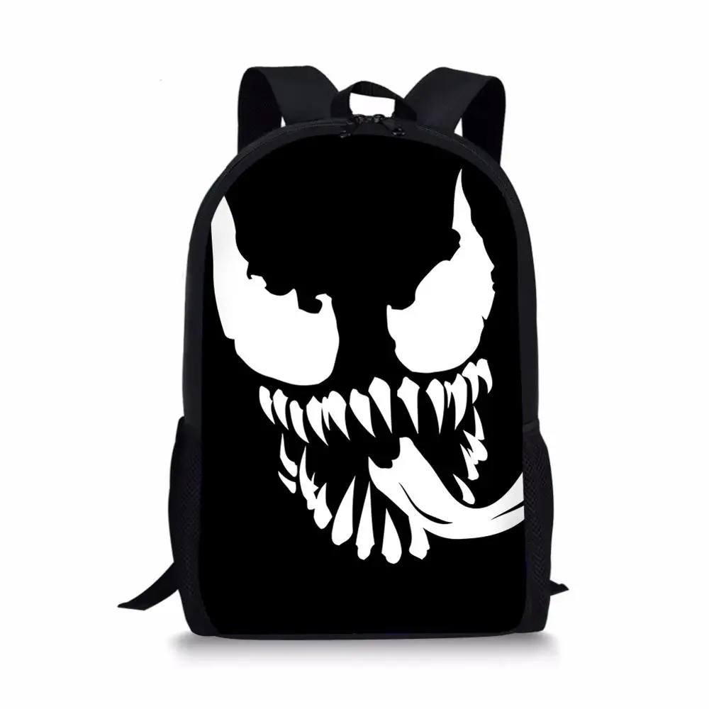Curel Fancl Cool Comics Venom рюкзаки школьные сумки Школьные сумки для девочек и мальчиков ортопедическая сумка mochila школьная книга Сумка - Цвет: Хаки