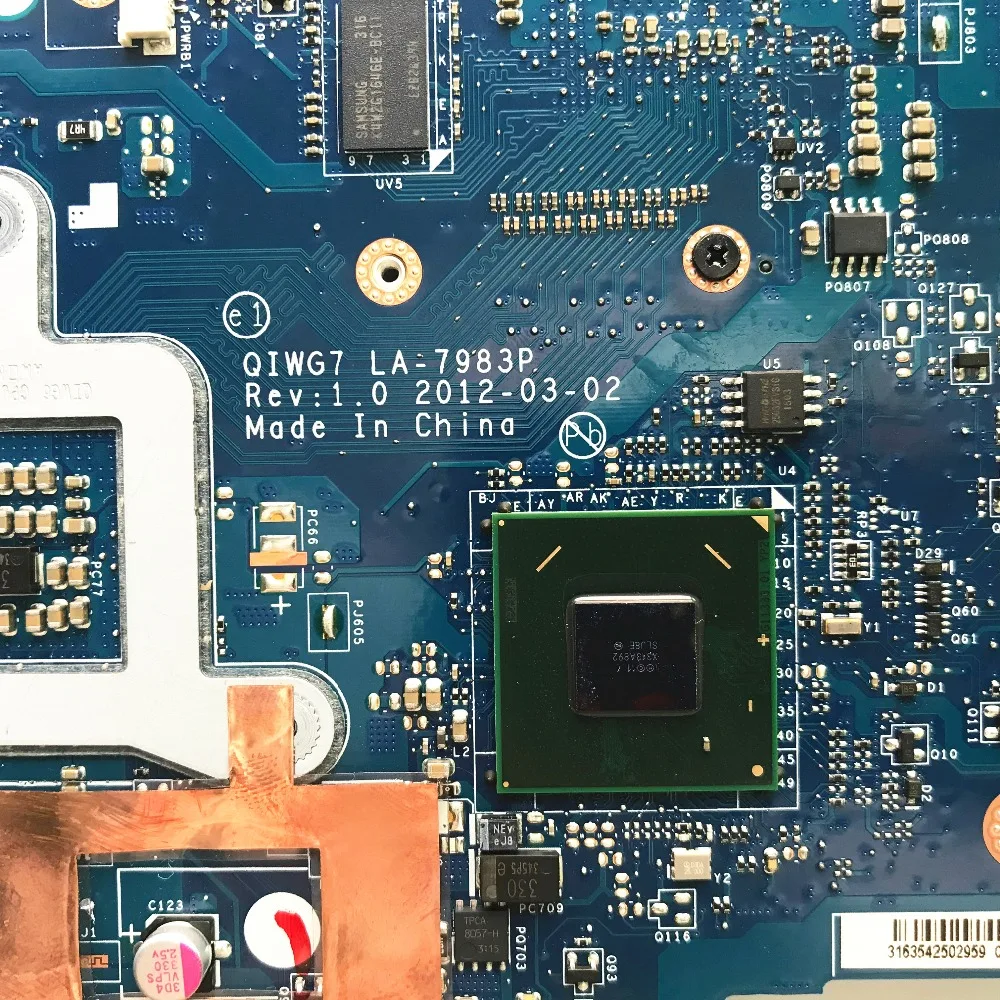 Высококачественная материнская плата для ноутбука lenovo G780 90001554 HM76 GT635M 2GB GPU QIWG7 LA-7983P DDR3 протестированная Быстрая