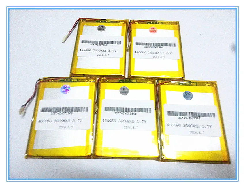 

free shipping 406080 3.7V 3000mah Lithium polymer Battery with Protection Board For Onda VX787 VX530 VX540T VX585 Free Shipping