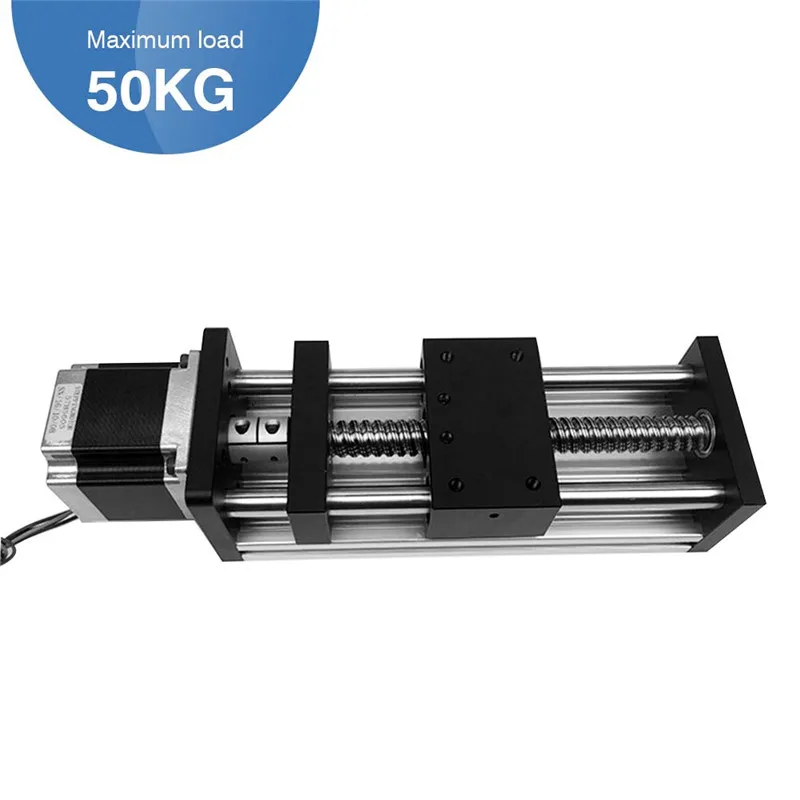 Ball Screw Linear Rail Guide Long Stroke 600mm With GGP Ball Screw 1610 Stepper Motor CNC Slide Module Work Milling Machining  (1)
