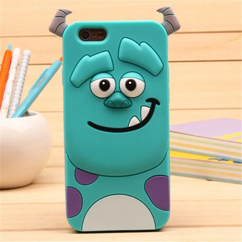 For Apple iPhone 5 5S 5SE 6 6S 7 8 Plus X Case 3D Cartoon Animal Silicone Soft Cases Cover Judy Rabbit Smile Cat Tiger Stitch
