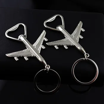RE Personalizzato Aereo Air Modello Portachiavi Bottle Opener Gratuito Cavatappi Regalo degli uomini Portachiavi Creatività Beer Wine Opener Chiave Anello A930 1