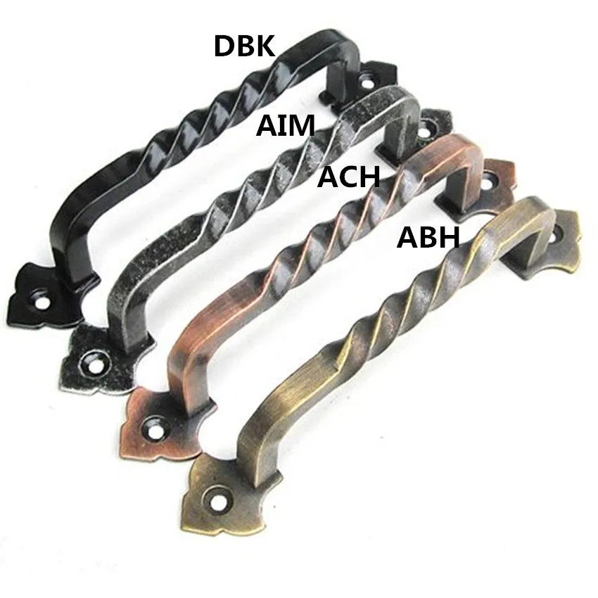 160mm Rustico vintage handles black kitchen pulls bronze