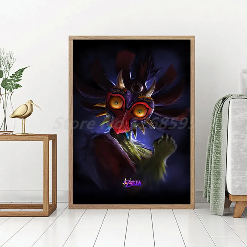 Us 5 7 5 Off The Legend Of Zelda Majoras Mask Canvas Posters Prints Wall Art Oil Painting Decorative Picture Modern Home Decoration Artwork In