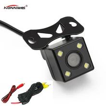 Universal Waterproof Car Rear View Camera Auto Parking Assistance HD CCD 4 LED Lights Night Vision 170 Degree Reverse Rearview