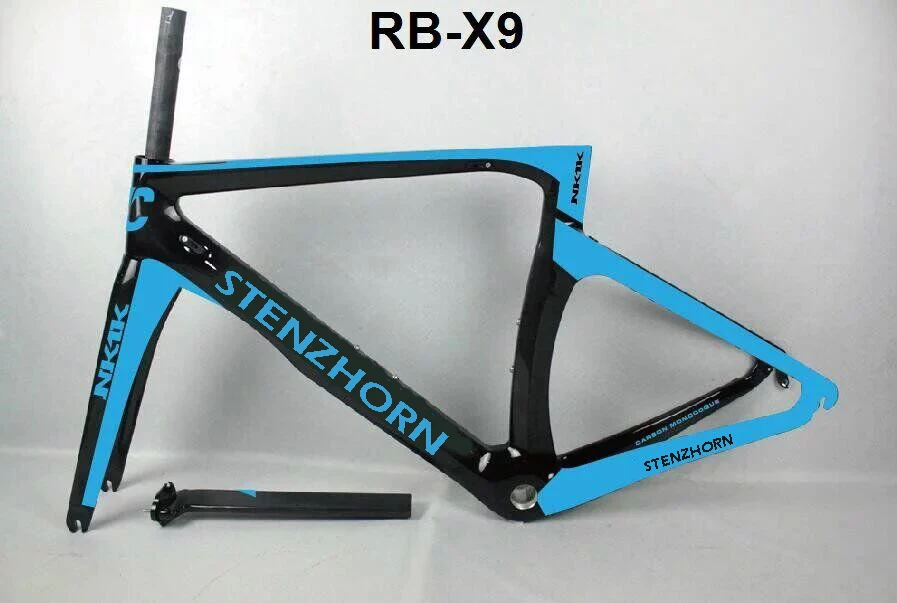 Top white color with white decals 3k carbon road bike 2017 stenzhorn NK1K frame racing bike carbon road frame cheap carbon bikcycle 19