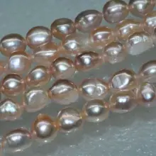 Природный редкий 5strs АА+ 8-9 мм блеск барокко пресноводный жемчуг