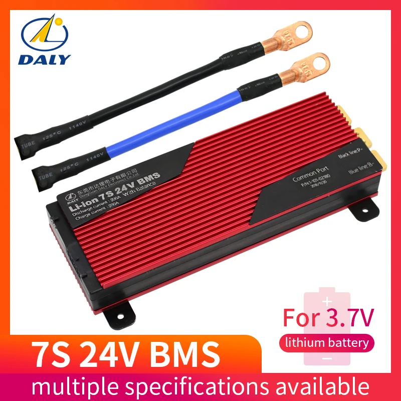 Daly 3,7 V 7s 24V Li-Ion Bms 29,4 v литиевый аккумулятор Bms зарядное напряжение 29,4 v 80A 100A 150A 200a Bms Pcm для литиевых аккумуляторов