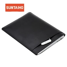 Портативная сумка из искусственной кожи для MacBook Air Pro retina 11, 12, 13, 15 дюймов, чехол для ноутбука, сумка для ноутбука, чехол для Macbook, сумка