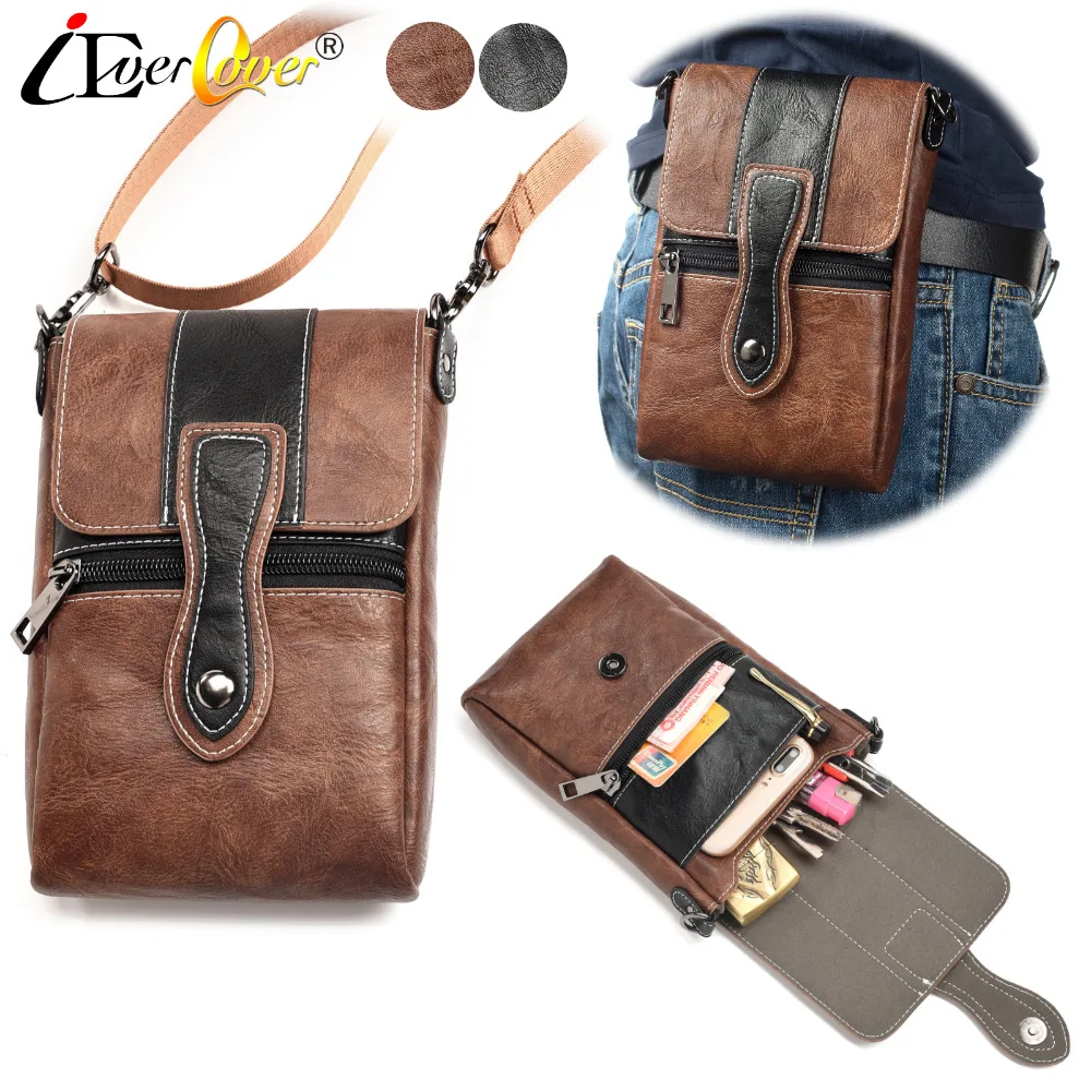 

iEverCover Waist / Shoulder /Wallet Bag Case for Razer Phone 2 Phone2 Phone Smartphone Fanny Pack Multifunction Leather Cover
