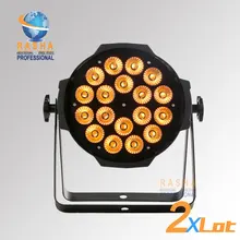 2X лот,, 18 шт.* 10 Вт, 4 в 1, RGBW/RGBA светодиодный прожектор, светодиодный алюминиевый светильник, диско-парный светильник для мероприятий, 110-240 В