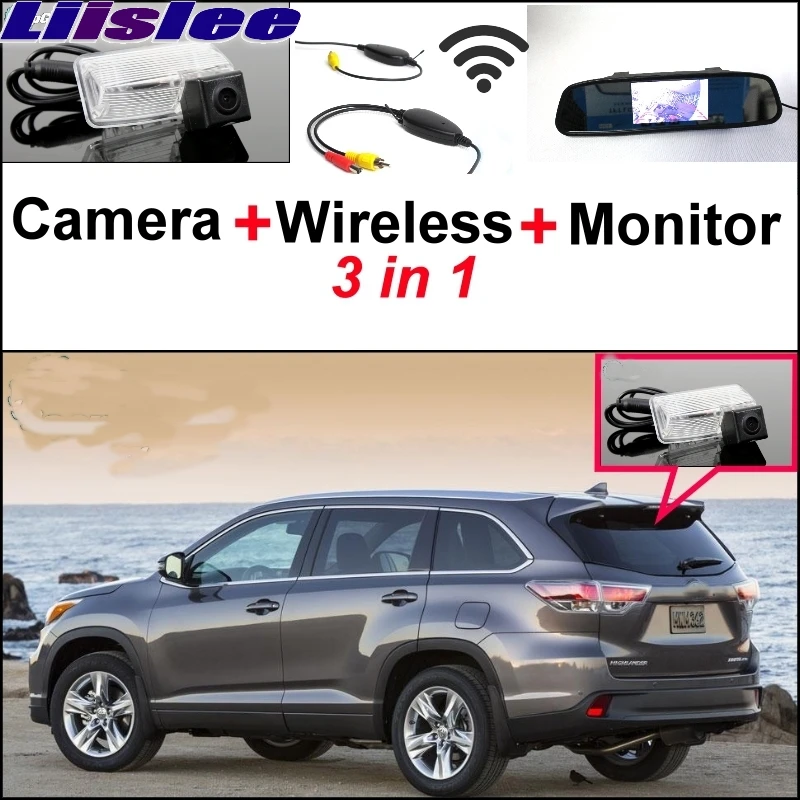 

Liislee Wireless Receiver Special Rear View Camera + Mirror Monitor Backup Parking System For TOYOTA Kluger XU50 2013 2014 2015