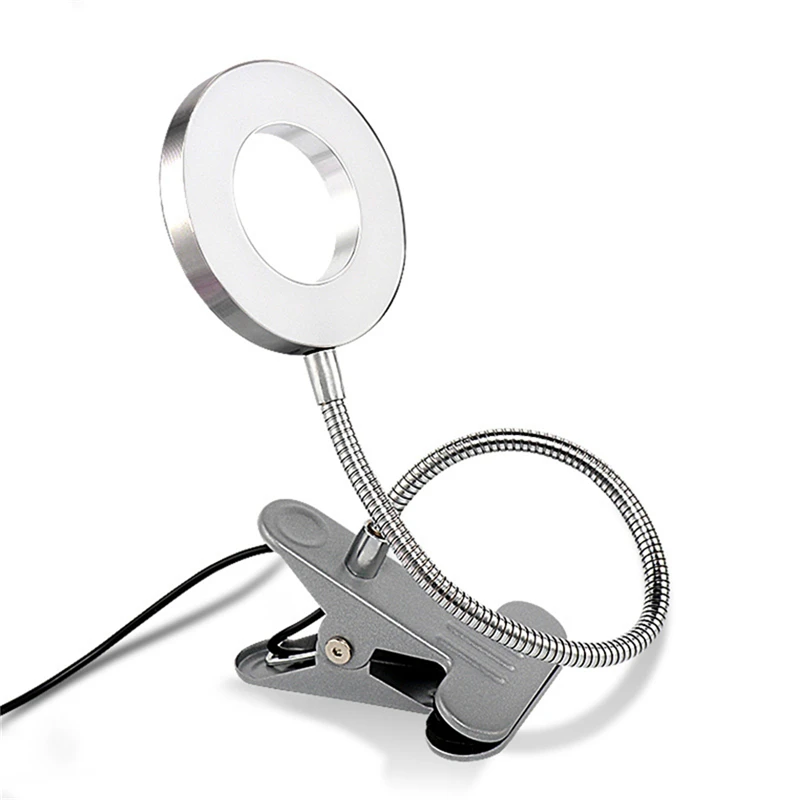 Новейшая холодная белая настольная лампа теневая Регулируемая Татуировка салон маникюр портативный с зажимом светодиодный свет красота USB лампа