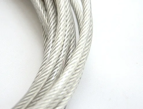 

0.6, 0.8, 1MM 30M,304 stainless steel wire rope with PVC coating softer fishing coated cable clothesline traction rope lifting l