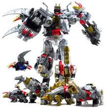 

5 In 1 Transformation Robot Children Toys Grimlock Swoop Slag Snarl Sludge Fit Deformation Dinosaur Robot Model Toy Kid Gifts