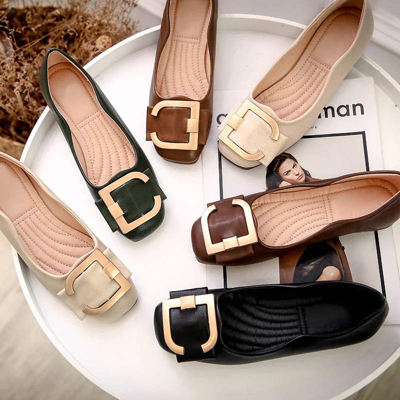 Весенне-летние женские туфли на плоской подошве без шнуровки; женские водонепроницаемые мокасины; повседневные офисные женские туфли для работы; модный бренд размера плюс 42; TB027