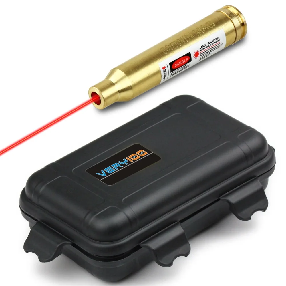 Red Laser Pointer Bore Sighter 300 Win MAG Cartridge Sight Boresighter + Waterproof Case Red Laser Pointer Bore Sighter 300 Win MAG Cartridge Sight Boresighter + Waterproof Case