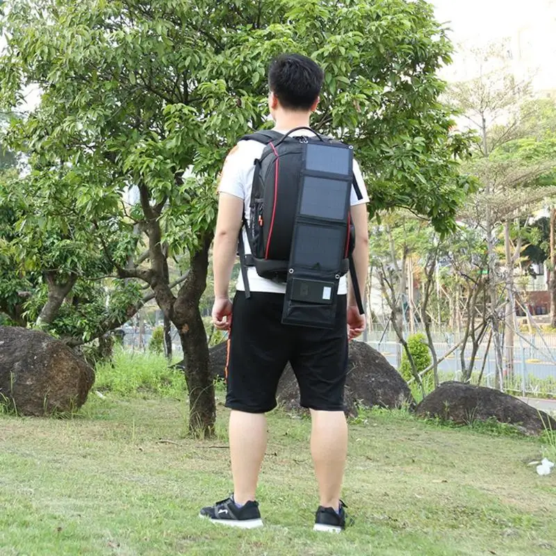 

Portable Foldable Solar Panel Charger Power Bank with 6LED Light for Phone Battery with 6LED Light for Phone