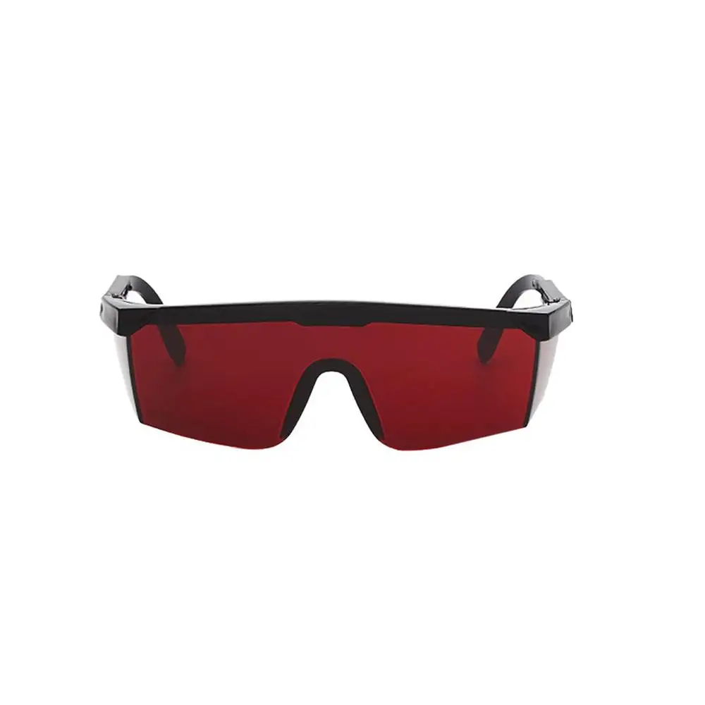 Laser Protect Safety Glasses PC Eyeglass Welding Laser Eyewear Eye Protective Goggles Unisex Black Frame Lightproof Glasses - Color: Red color