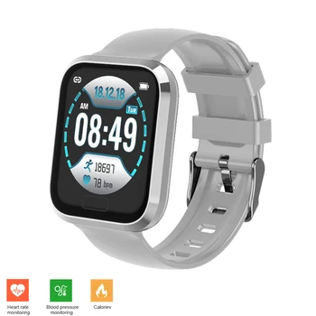 

Intelligent Bracelet Color Screen Blood Pressure Fitness Tracker Heart Rate Monitor Applicable to Smart Watch Silver