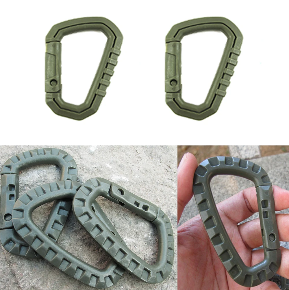 

molle Clasp Carabiner Hanger Quickdraw attach Climb Snap Mountain Web Outdoor Webbing Hang Hike Bushcraft Buckle Clip Hook Camp