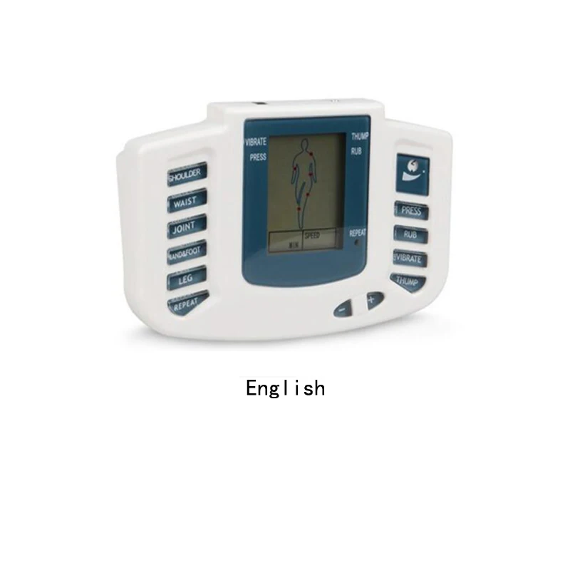 Russian & English Version Body Slimming Pulse Electronic Massage Tens Acupuncture Muscle Relax Massager Russian & English Version Body Slimming Pulse Electronic Massage Tens Acupuncture Muscle Relax Massager