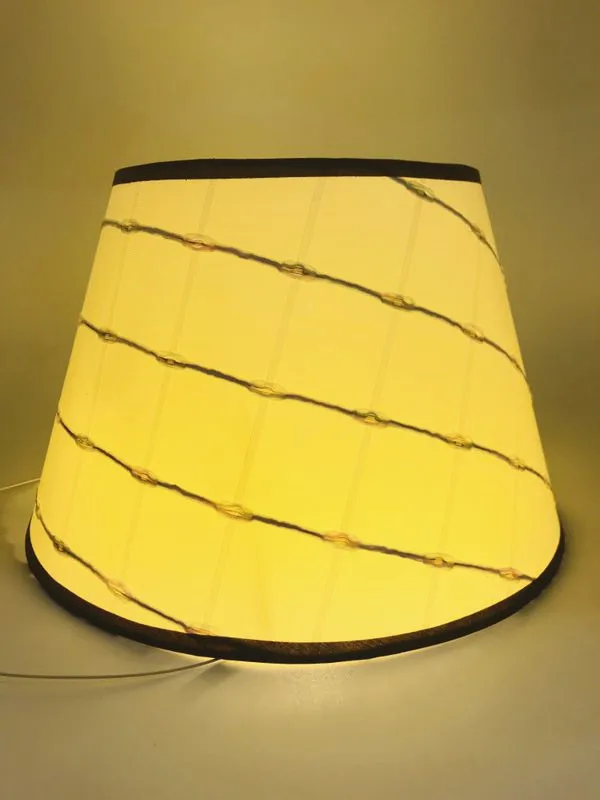 Lamp shade for table lamp Art Deco stripes Pattern PVC lamp cover Fashionable Decorative E27 bedroom table lampshade