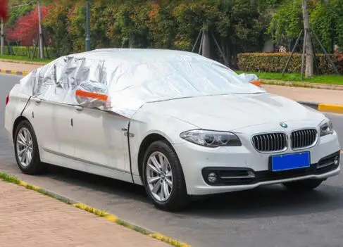 Алюминиевый половины крышка автомобиля водонепроницаемый защиты от солнца