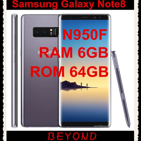 Samsung Galaxy Note8 N950F Note Original Unlocked LTE Phone Octa Core 6 3  Dual 12MP RAM 6GB ROM 64GB 3300mAh Fingerprint