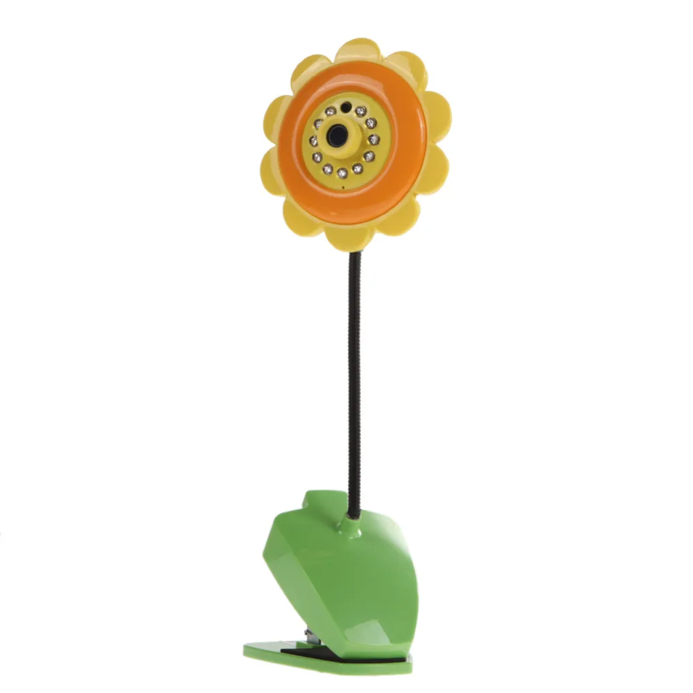 

DIU# Sunflower design wireless camera baby monitor for Home Security with Wifi Camera DVR Night Vision Orange