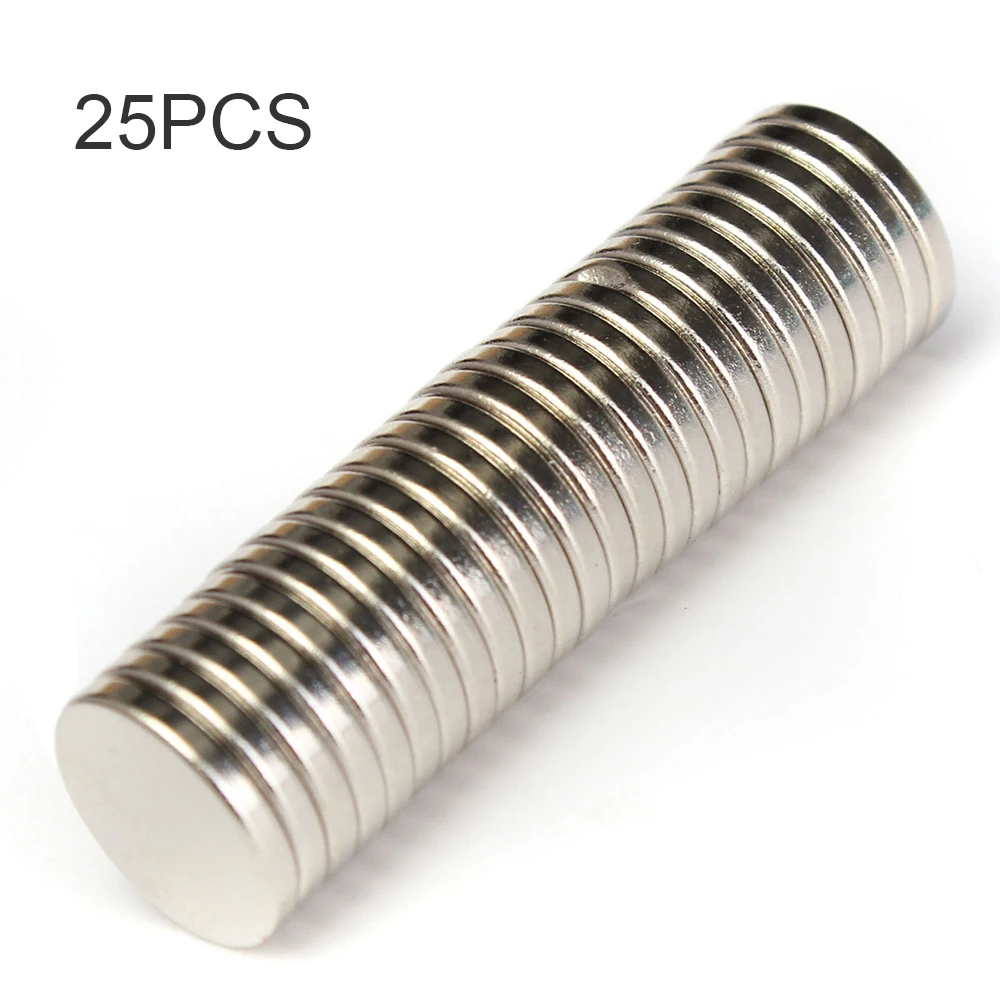 

25pcs N52 Multi-use 12X2mm Strong Round Disc Permanent Rare Earth Neodymium Magnety for Refrigerator DIY Craft Scientific