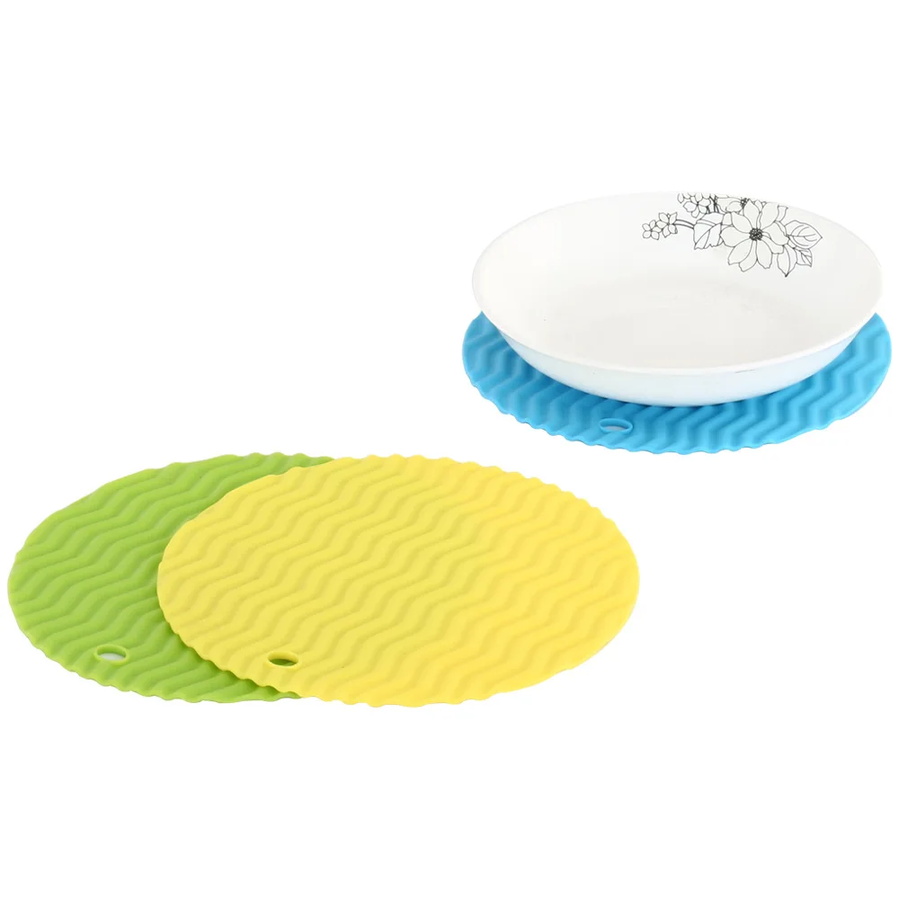 

1pcs Non-slip Silicone Placemat for Dining Table Mats Coffee Cups Drink Coasters Bar Mug Heat Resistant Pot Holder Kitchen Tools