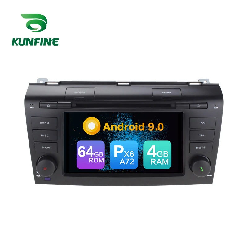 Android 9.0 Core PX6 A72 Ram 4G Rom 64G Car DVD GPS Multimedia Player Car Stereo For Mazda 3 2003~2009 radio headunit