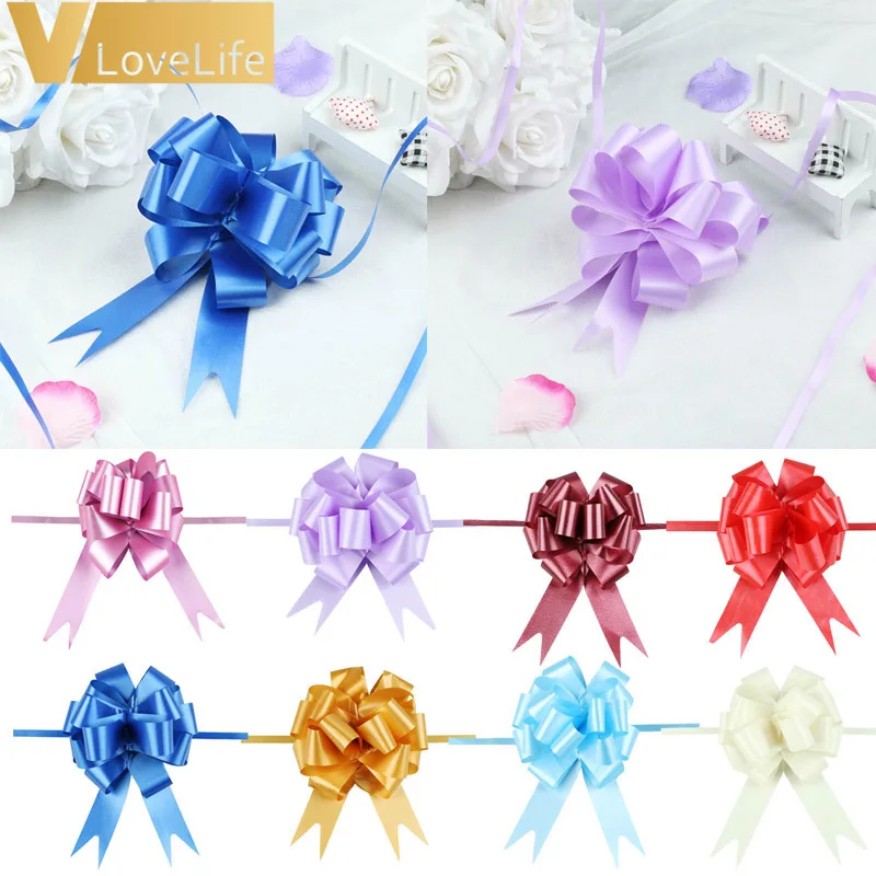 

Gift Wrap Ribbon Pull Bows Ribbons Wedding Christmas Birthday Wrapping Accessory for Gifts, Bows, Baskets, Wine Bottles Decor