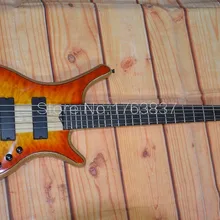 Shelly магазин Заказная покрытая кленом пепел корпус см бас Эбеновое дерево гриф корыто 5 струн активный звукосниматель электрическая бас гитара