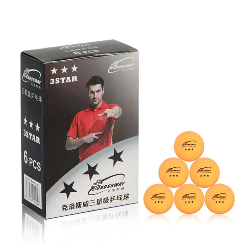 6 قطعة/صندوق سلس البلاستيك تنس طاولة كرات المنافسة كرة بينغ بونغ ل تنس طاولة نادي التدريب