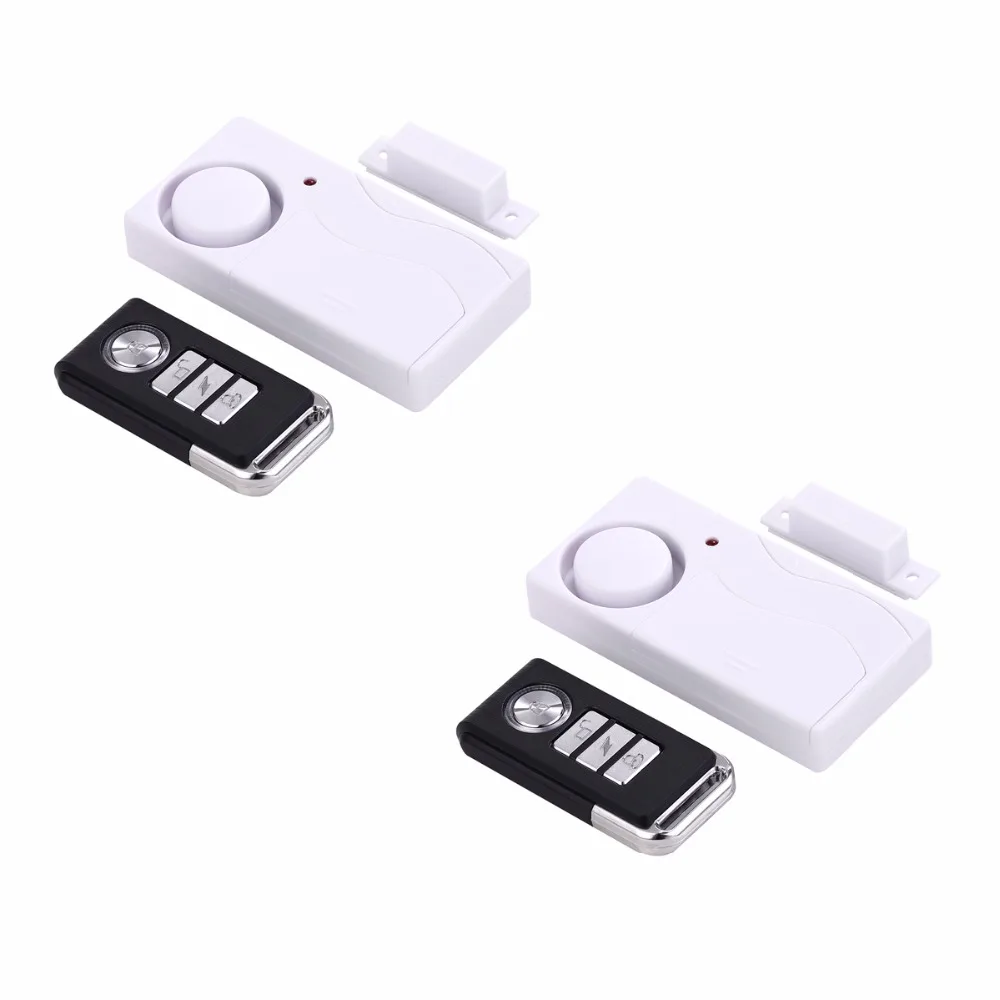 

2pcs Magnetic Sensor Wireless Home Door Window Burglar DIY Safety Security Alarm System Remote Control F1340B