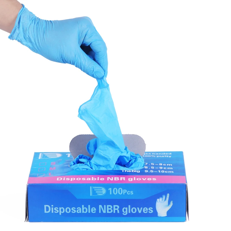 Высококачественные L M S доступные размеры татуировки аксессуары перчатки татуировщика черные синие одноразовые татуировки Латексные Перчатки